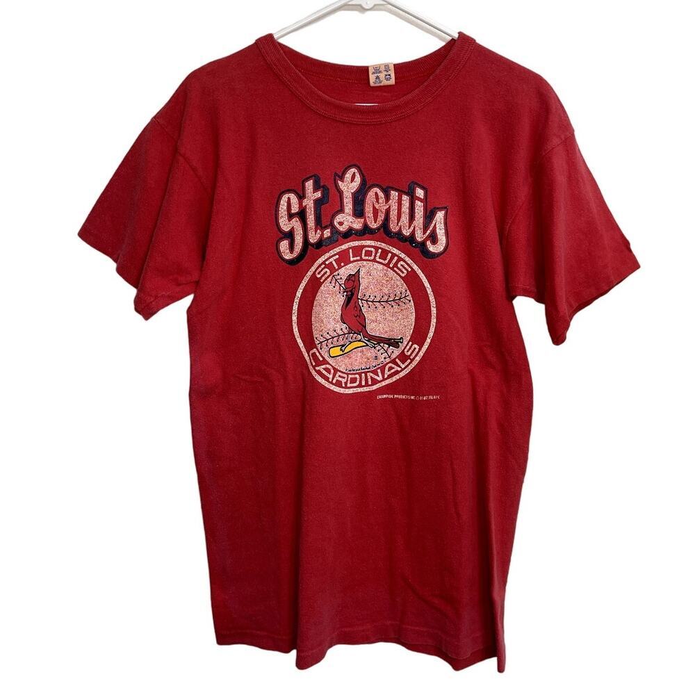 Vintage 80s St. Louis Cardinals Baseball MLB Champion Shirt‎ Size M